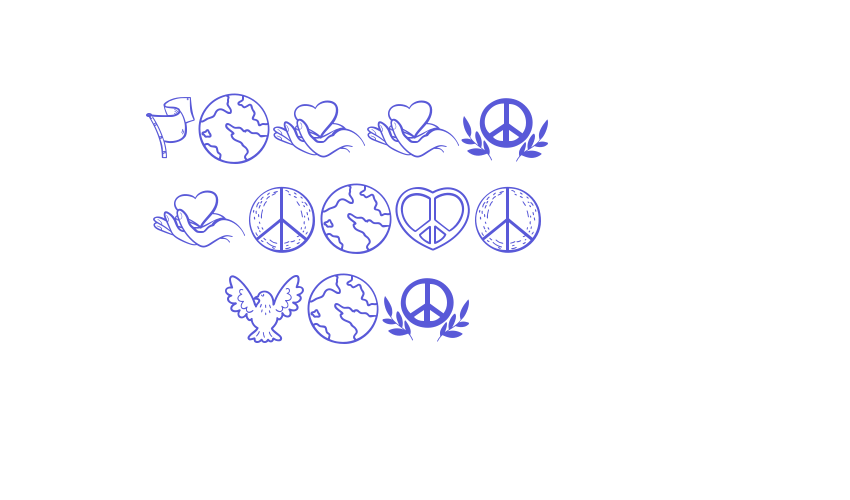 Happy Peace Day Font Download