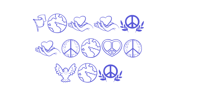 Happy Peace Day Font Download