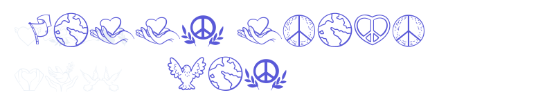 Happy Peace Day-related font