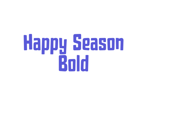 Happy Season Bold Font