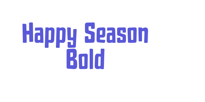 Happy Season Bold Font