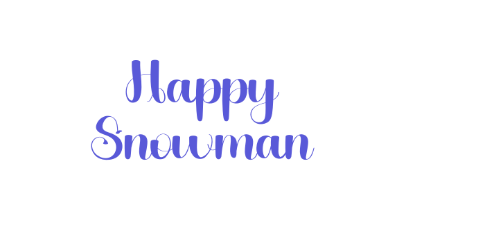 Happy Snowman Font Download