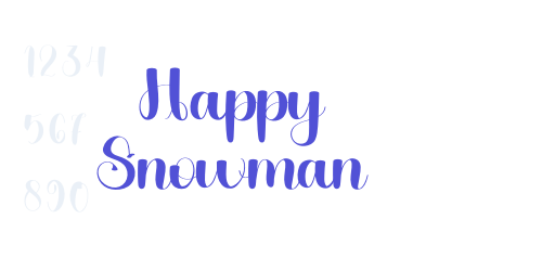 Happy Snowman-font-download