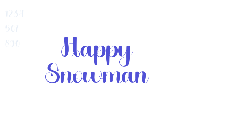 Happy Snowman-font-download