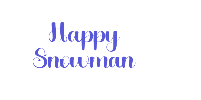 Happy Snowman Font