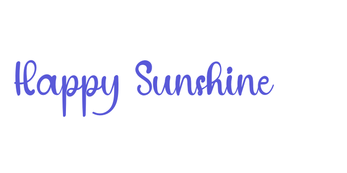 Happy Sunshine Font