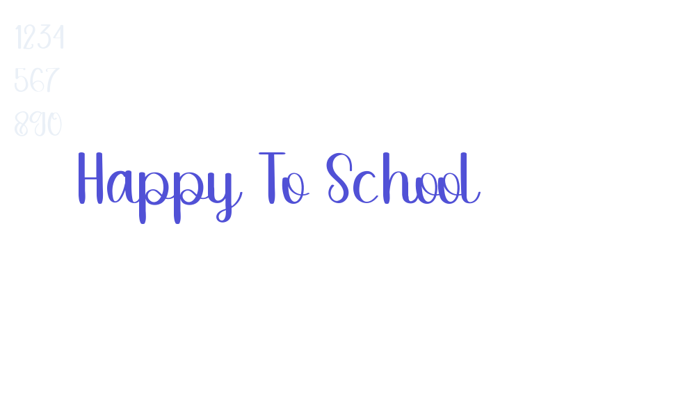 Happy To School-font-download