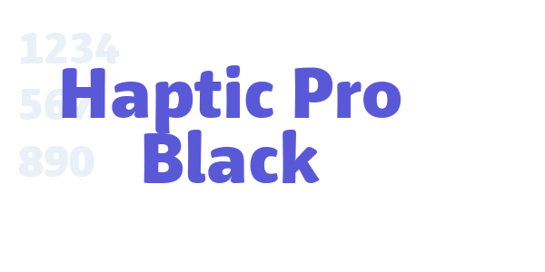 Haptic Pro Black font free