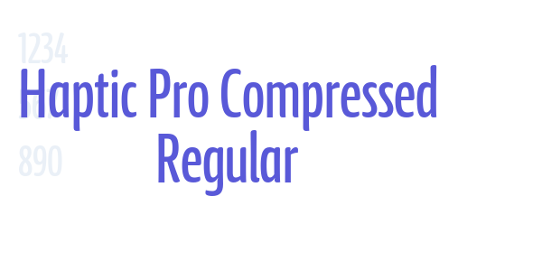 Haptic Pro Compressed Regular font free