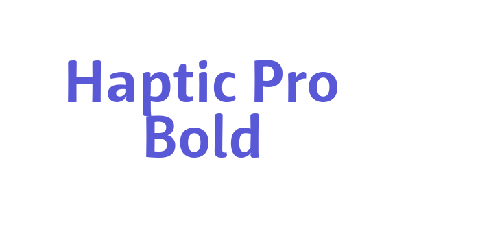 Haptic Pro Bold Font Download