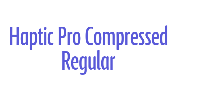 Haptic Pro Compressed Regular Font Download