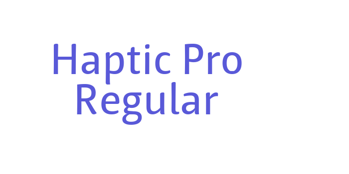 Haptic Pro Regular Font Download