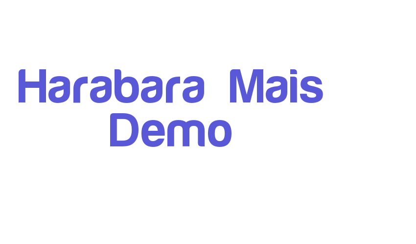 Harabara Mais Demo Font Download