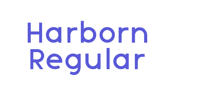 Harborn Regular Font