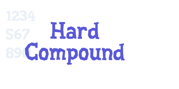 Hard Compound font