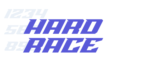 Hard Race font