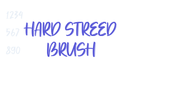 Hard Streed Brush font