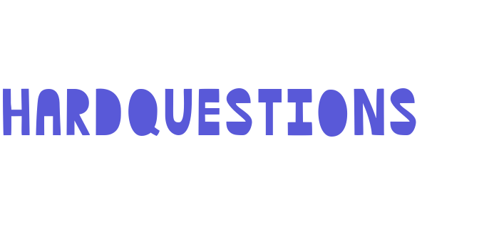 HardQuestions Font Download