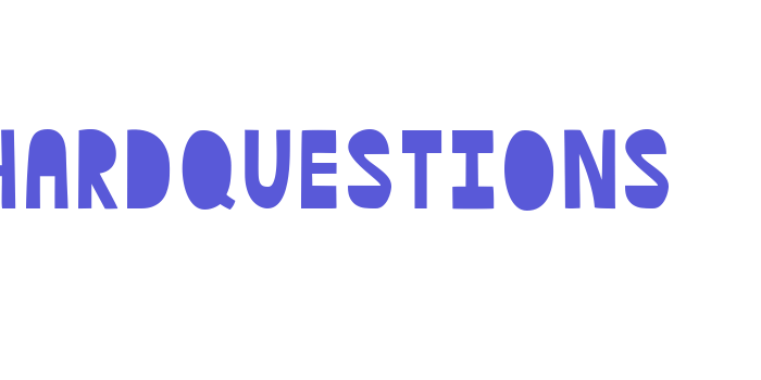 HardQuestions Font