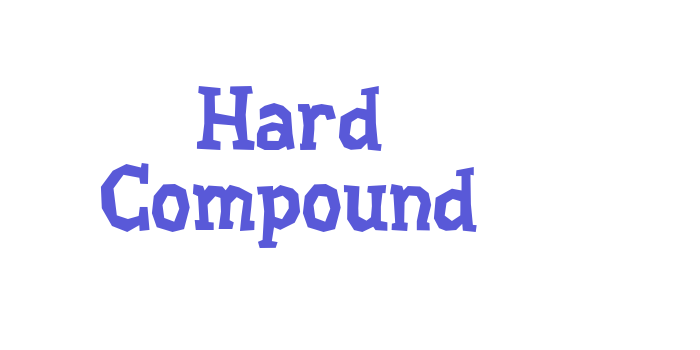 Hard Compound Font Download