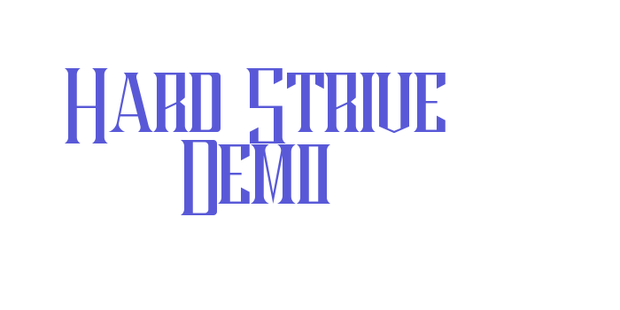 Hard Strive Demo Font Download