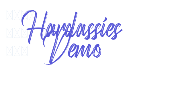 Hardassies Demo font free