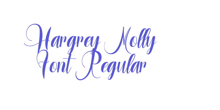 Hargrey Molly Font Regular Font Download