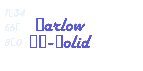 Harlow SB-Solid font free