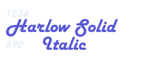 Harlow Solid Italic font free