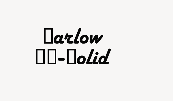 Harlow SB-Solid Font