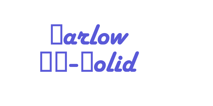 Harlow SB-Solid Font