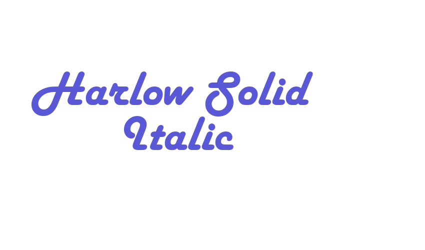 Harlow Solid Italic Font