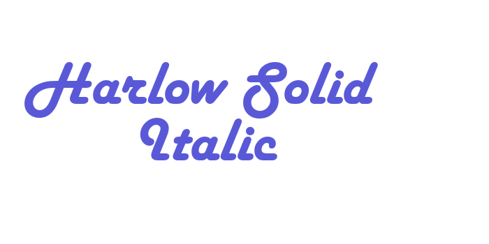 Harlow Solid Italic Font Download