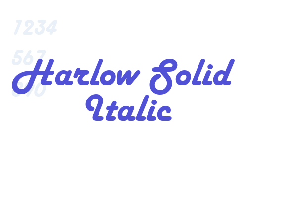 Harlow Solid Italic