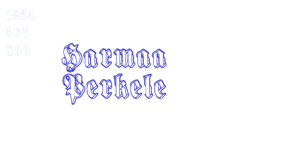 Harmaa Perkele-font-download