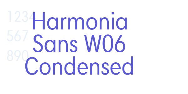 Harmonia Sans W06 Condensed font