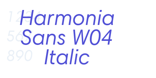 Harmonia Sans W04 Italic