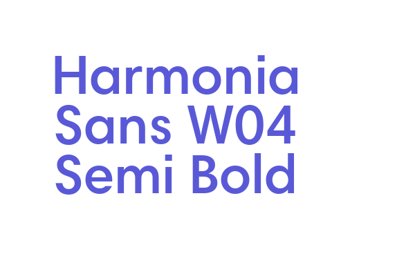 Harmonia Sans W04 Semi Bold Font