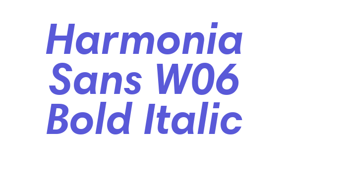 Harmonia Sans W06 Bold Italic Font Download