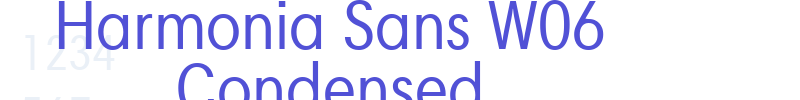 Harmonia Sans W06 Condensed-font