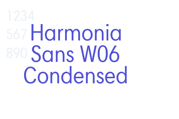 Harmonia Sans W06 Condensed