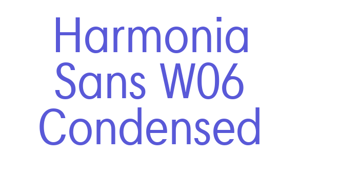 Harmonia Sans W06 Condensed Font