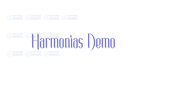 Harmonias Demo font free