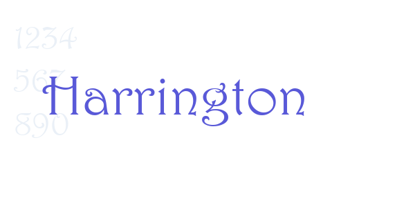 Harrington font free