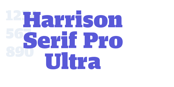 Harrison Serif Pro Ultra font free