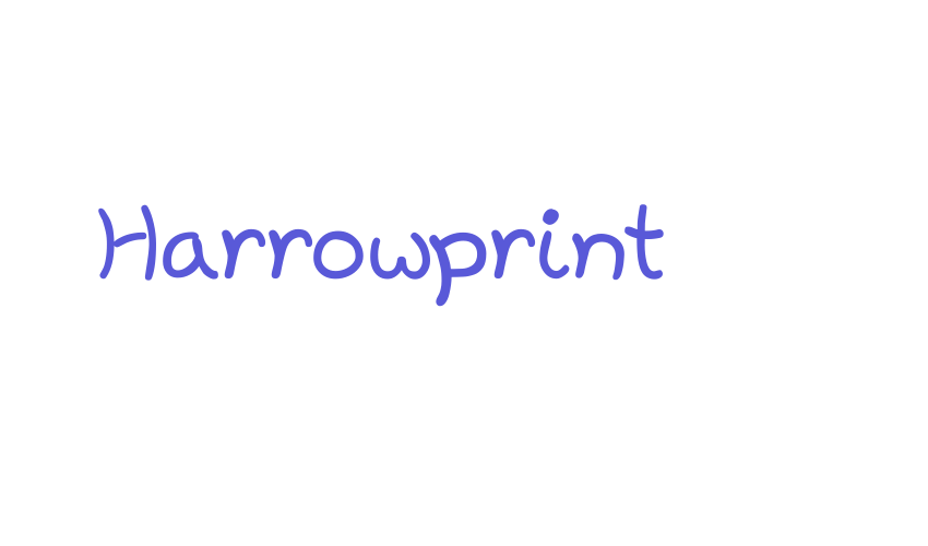 Harrowprint Font