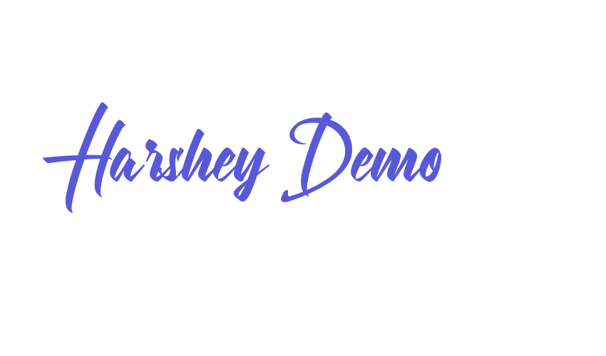 Harshey Demo Font