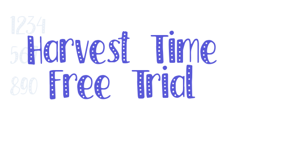 Harvest Time Free Trial font free