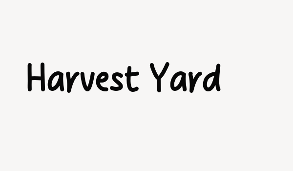 Harvest Yard Font