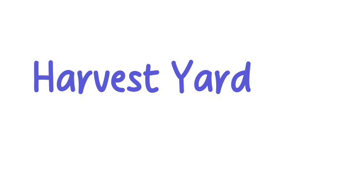 Harvest Yard Font Download